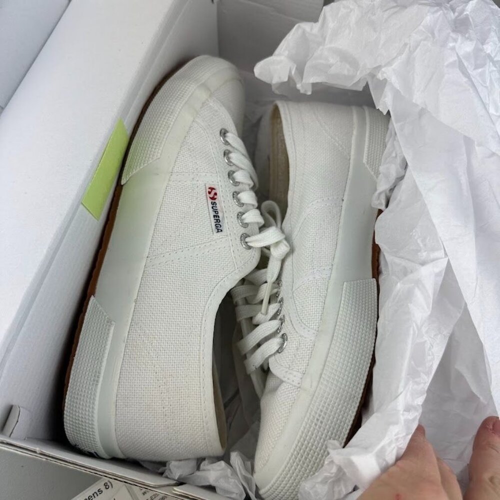 Superga 2750 Cotu Classic Sneaker in White - Picture 8 of 8